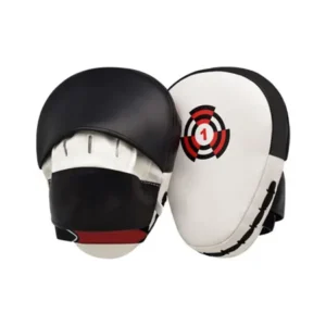 Curved Boxing Training Punch Mitts White/ Black